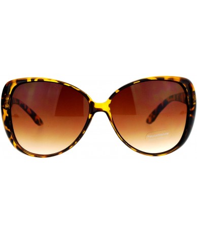 Butterfly Womens Butterfly Frame Sunglasses Classic Designer Fashion UV 400 - Brown Tortoise - CO187GKC0ST $10.45