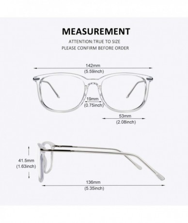 Round Fashion Metal Temple Horn Rimmed Clear Lens Glasses - Transparent - C4193QQ2X6Z $11.83