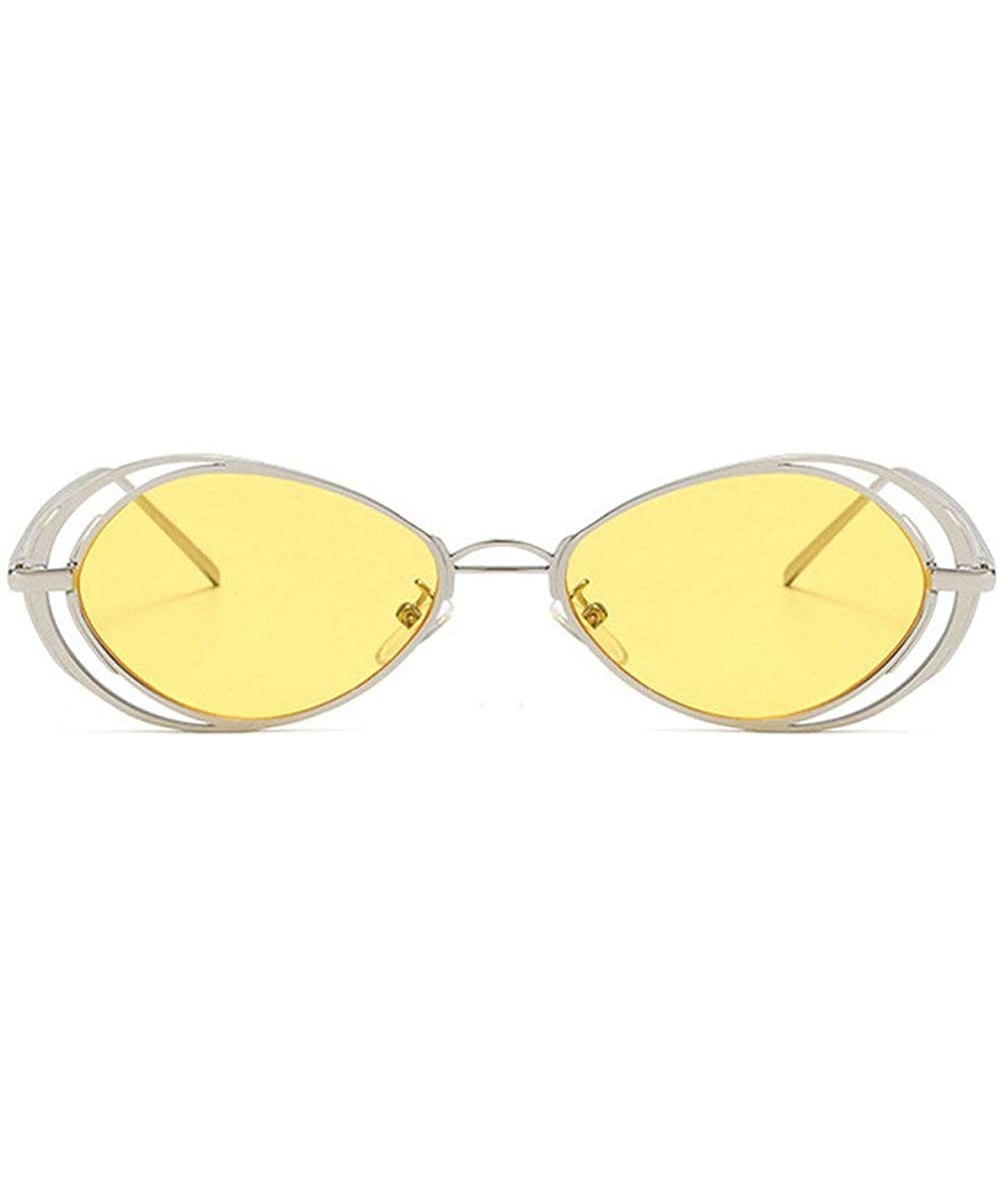 Tiny Sunglasses Men Metal Retro Small Oval Sun Glasses Women