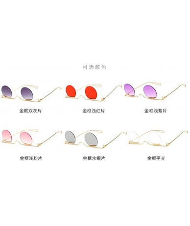 Round Arrival Sunglasses Fashion Designer Glasses - Gray - CO18SCUWKSU $14.96