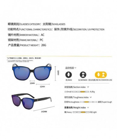 Sport Women UV Protection Sunglasses Big Frame Plastic Frame Vintage Inspired Sunglasses (Blue tablets) - Blue Tablets - CG19...