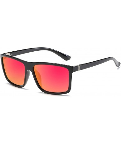 Rectangular Polarized Sunglasses for Men Driving UV400 Classic Rectangular Sun Glasses For Men/Women - CY18I884Q83 $13.23