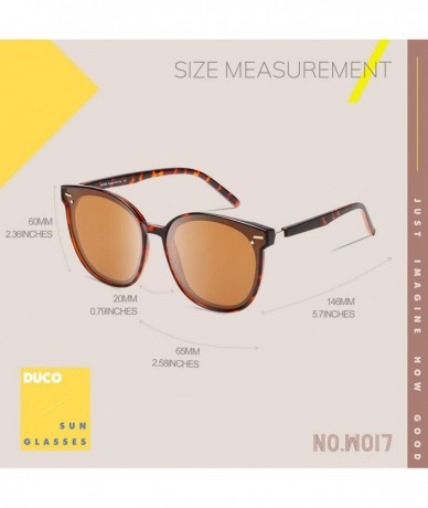 Round Fashion Round Vintage Retro Shades Sunglasses for Women W017 - Tortoise Brown - CE196EZX0GS $27.04