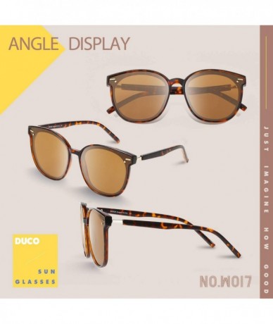 Round Fashion Round Vintage Retro Shades Sunglasses for Women W017 - Tortoise Brown - CE196EZX0GS $27.04