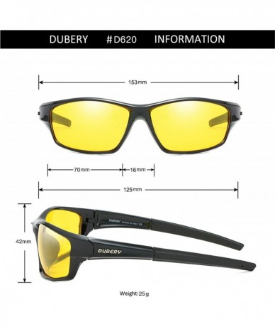 Sport Polarized Sunglasses for Men UV Protection Driving Fishing Sun  Glasses D620 - Black/Night Vision Lens - CX18W3448YT