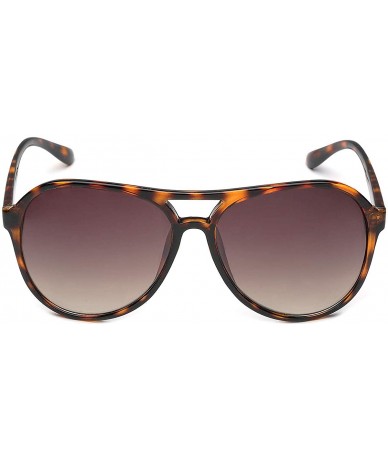 Aviator Retro Vintage Unisex Fashion Aviator Sunglasses - Tortoise - Brown - CD11P3RCAG3 $8.00