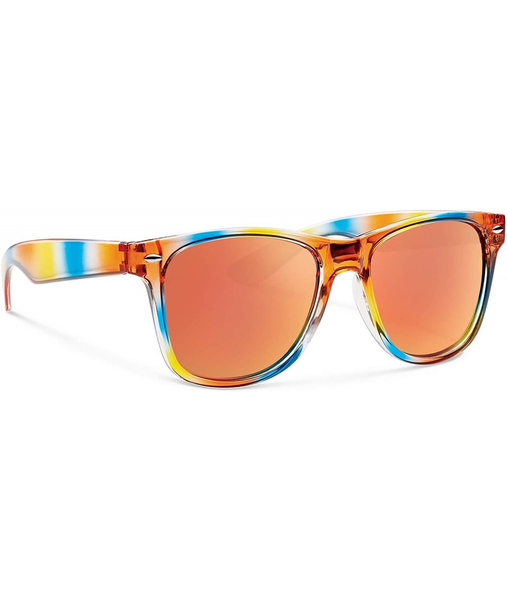 Wayfarer Crunch Sunglass - Rainbow - C411ID1Z6FJ $8.12