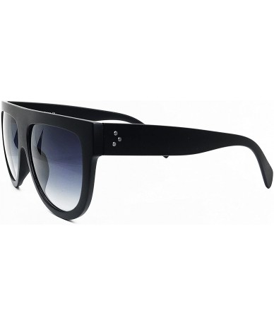 Sport 6520 Oversize XL Mirror Tint Havana Shadow Style Designer Flat Top Womens Mens Sunglasses - Ombre Black - C5188CQZLMX $...