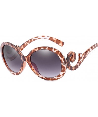 Oval Red Oval Sunglasses Women Retro Brand Design Vintage Sun Glasses Female Ladies Eyewear Feminino UV400 - CB198ZHDTQ6 $40.31