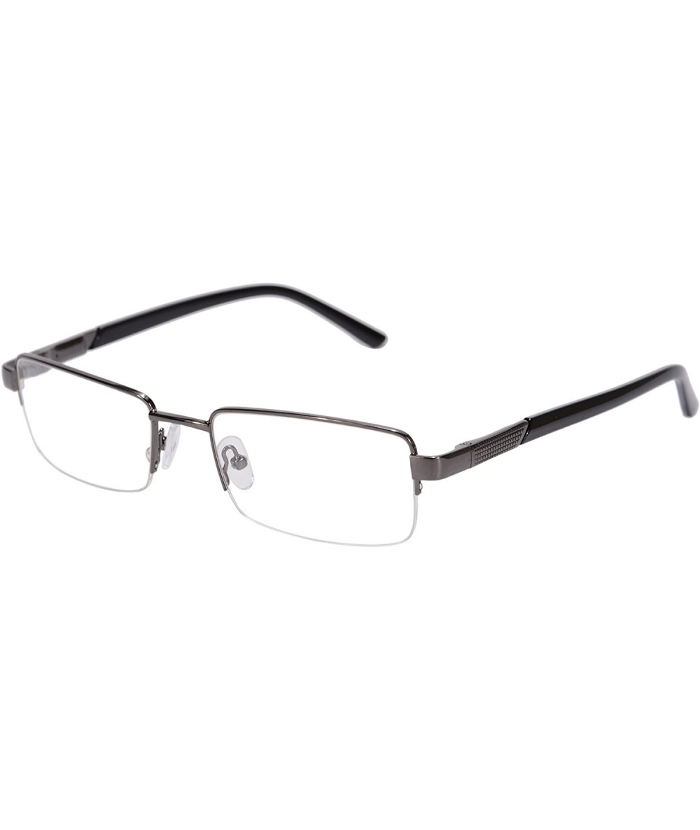 Rectangular Metal Frame Blue Light Blocking Reading Glasses 1.56 Lenses-6334 - C217YI0CTRA $11.14