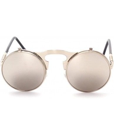 Round Vintage punk Round Metal Sunglass Mens Womens - C5 - C318D9023CU $12.89