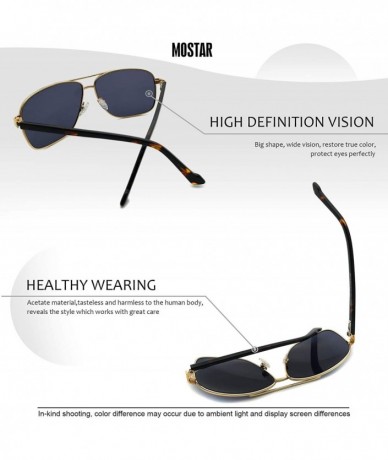 Rectangular Men Rectangle UV Protection high definition visual Lens Great Quality decent Sunglasses - C218XAL68GT $19.14