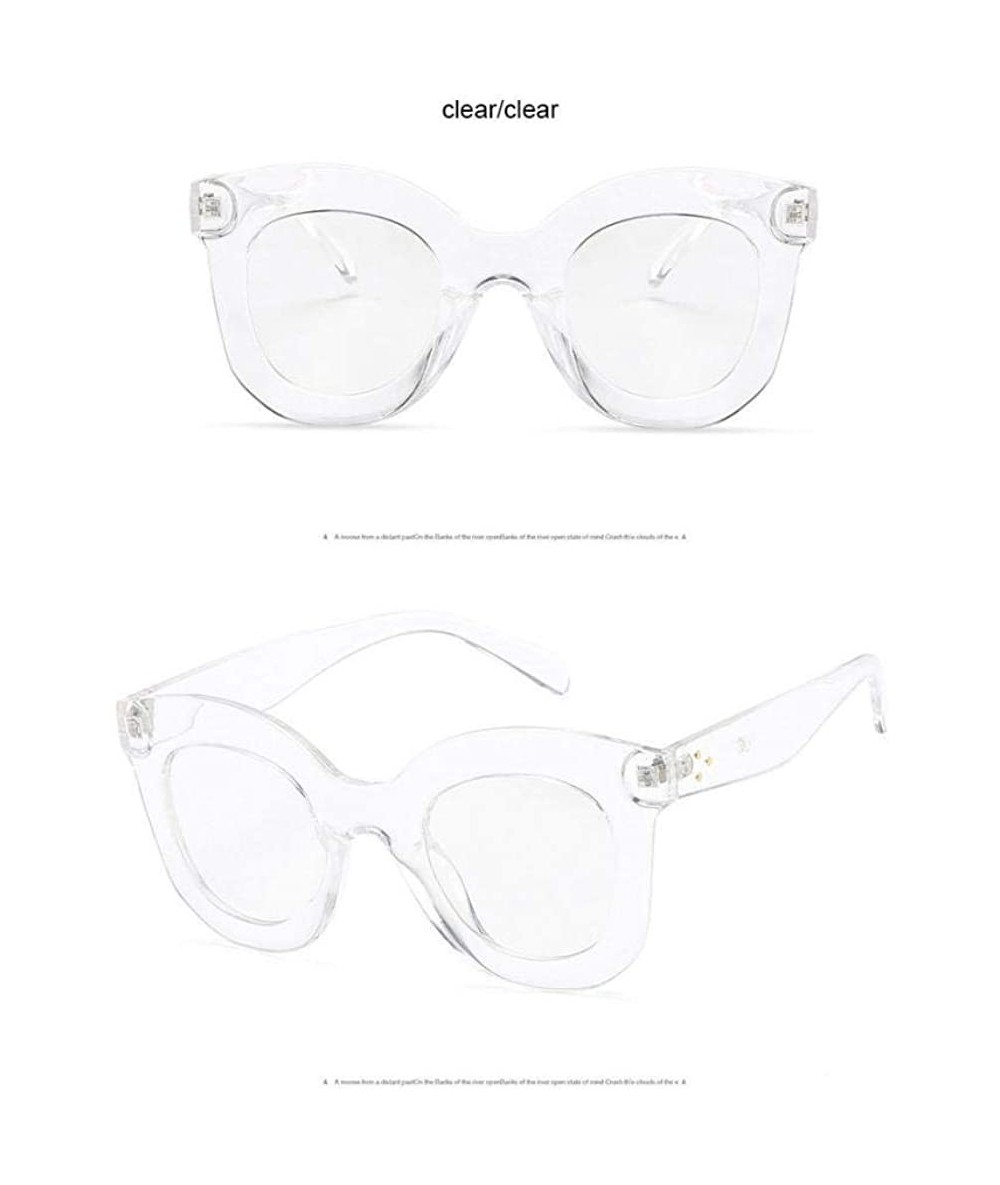 Aviator NEW Gradient Points Sun Glasses Tom High Fashion Designer 66133 Black Grey - 66133 Clear Clear - CO18Y2OH87C $10.75