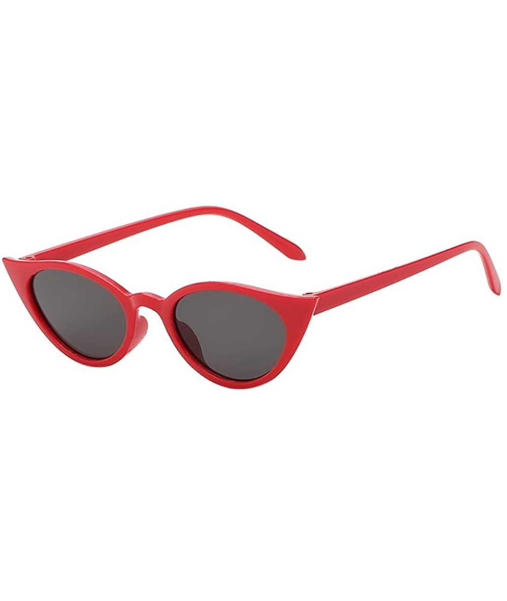 Rimless Women Vintage Cat Eye Irregular Shape Sunglasses Eyewear Retro Unisex - C - CG18Q69QT9A $6.72