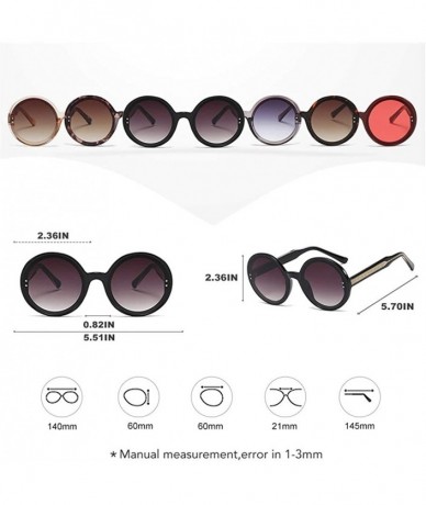 Round Oversized Round Frame Sunglasses for Women and Men UV400 - C3 Clear Gray Gray - C5198CZHT6E $17.75