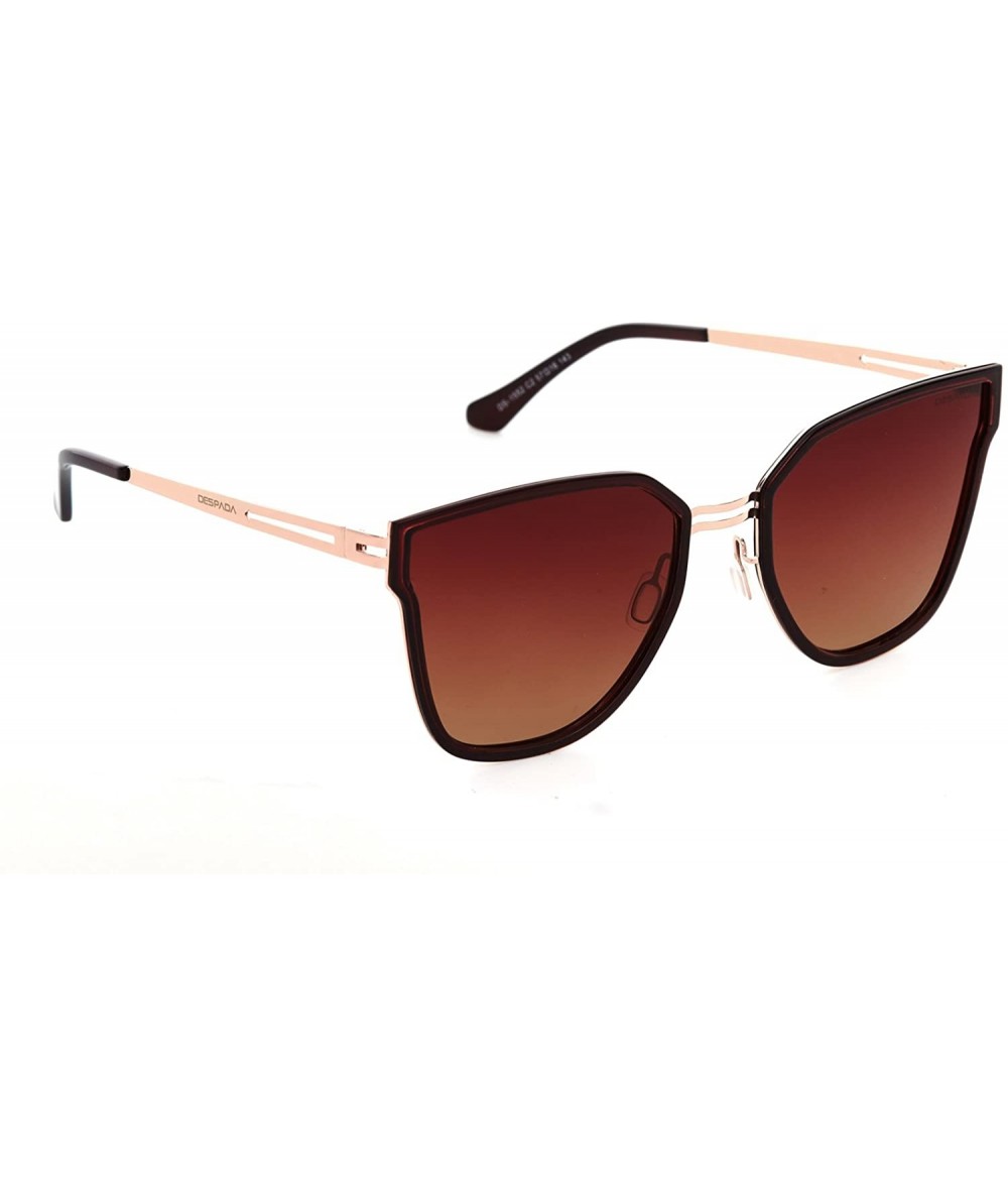 Sport Made In ITALY Cat Eye Polarized Lens Metal Frame Ladies Sun glasses Ds1552 - Tortoise - CD189N9699D $32.74