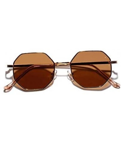 Round Polygon Sunglasses Luxury Vintage - C41992273OU $42.74