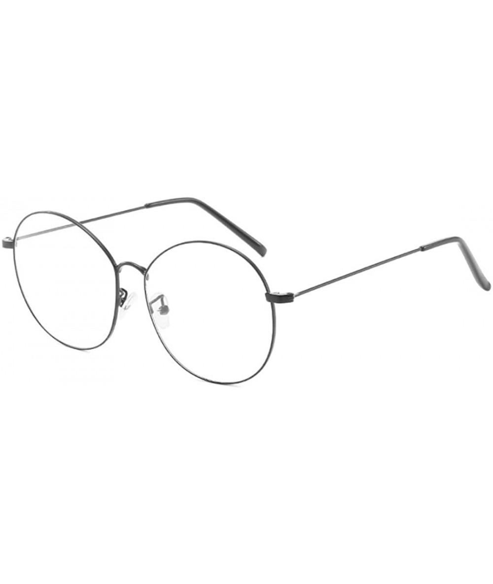 Men's and Women's Retro Metal Eyeglass Frame Round Optical Glasses ...