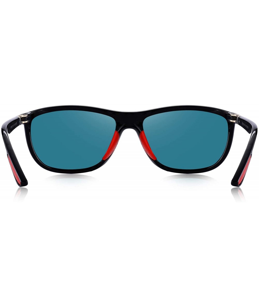 Ultra lightweight rectangular hd polarized sunglasses uv400