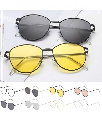 Rimless Polarized Sunglasses Vintage Protection - C - CZ19752K35E $11.16