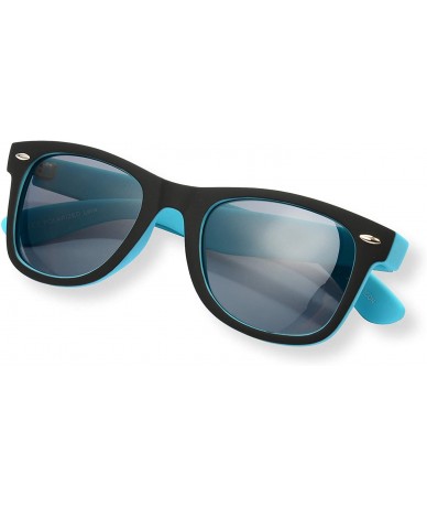 Square Unisex Iconic RUBBERIZED UNISEX SQUARE POLARIZED SUNGLASSES (ICON) - Blue - C618623SC5G $11.97