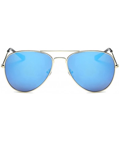 Aviator PC Lens Sunglasses - UV Protection Sunglasses Metal Frame Aviator Glasses - Color 2 - C618ERNDTYD $24.76