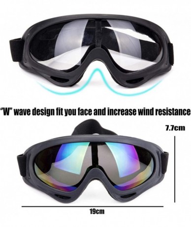 Goggle Snowboard Protection Windproof Motorcycle - Yellow+Tawny - C218KQ0QUOM $15.29