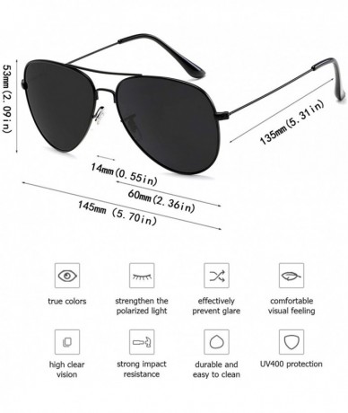 Rimless Polarized Aviator Sunglasses for Men/Women Metal Mens Sunglasses Driving Sun Glasses - CA19736MTQ5 $10.33