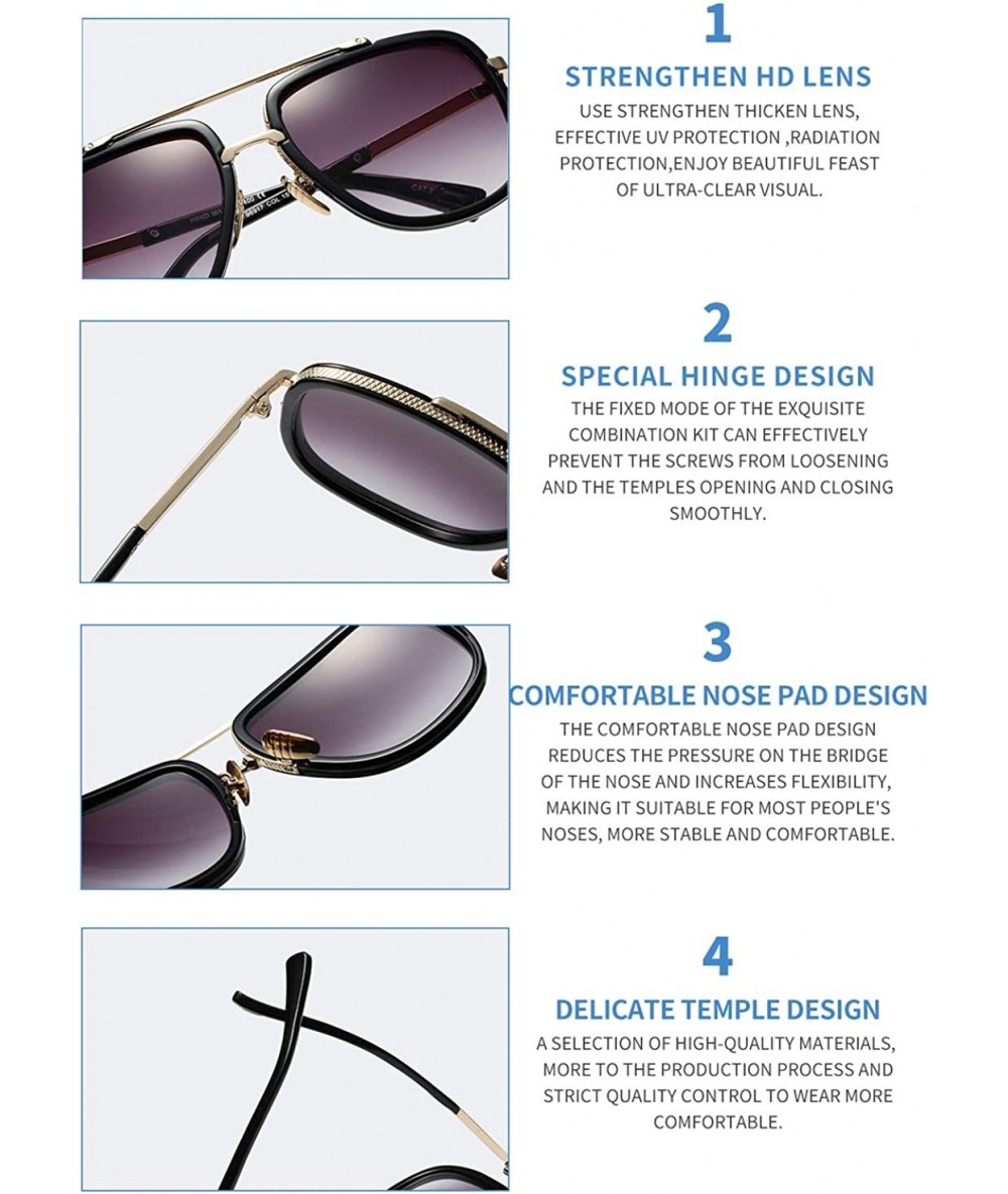 Golden Frame Vintage Sunglasses For Women Designer Shades With