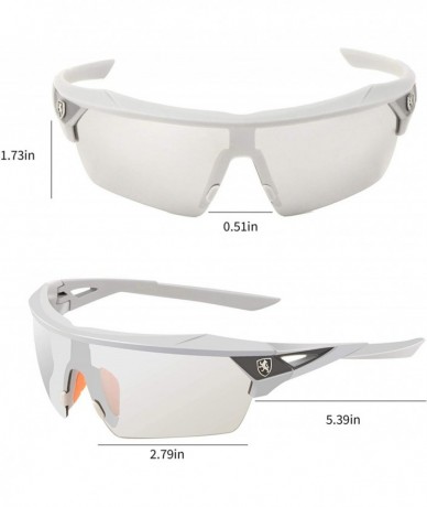 Aviator Polarized Sunglasses Protection Softball KN P01025 - Silver - CG18RZ2YOON $24.70