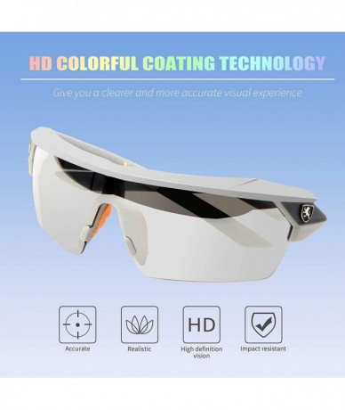 Aviator Polarized Sunglasses Protection Softball KN P01025 - Silver - CG18RZ2YOON $24.70