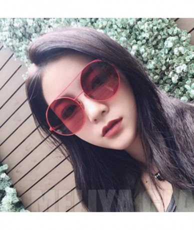 Round Sunglasses 2019 New Fashion Metal Round Colorful UV400 Travel Shopping Get 5 - 2 - CI18YZW9QHX $7.31