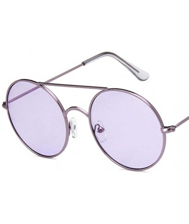 Round Sunglasses 2019 New Fashion Metal Round Colorful UV400 Travel Shopping Get 5 - 2 - CI18YZW9QHX $7.31