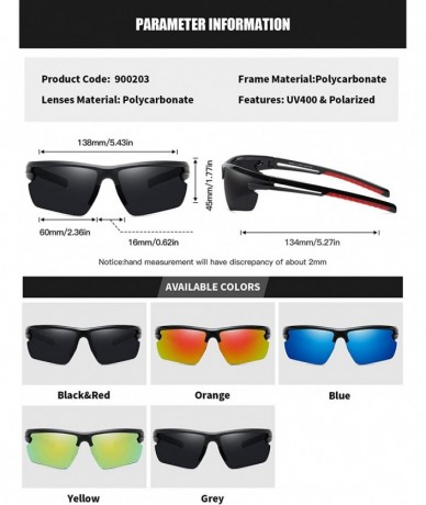 Sport Polarized Sports Sunglasses Cycling Driving Fishing Glasses 5 Interchangeable Lenses - Black Red - CQ193AOZRE7 $15.32