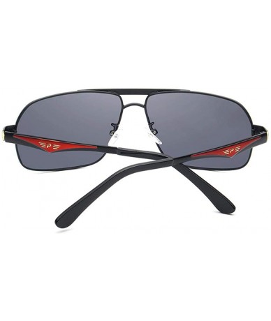 Oversized Unisex Stainless Steel Men's Polarized Mirror Sun Glasses Y1543 C1BOX - Y1543 C4box - CC18XE9T74I $14.67