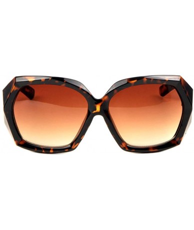 Butterfly Thick Geometric Polygon Butterfly Sunglasses - Brown Demi - CD197R3OMMI $16.78