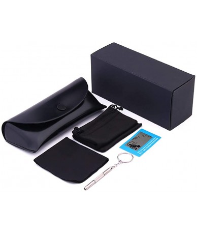 Round Polarized Sunglasses Teardrop Men's Sunglasses Classic Design UV Cut Cross & Glasses Case Sunglasses MDYHJDHHX - CU18X6...