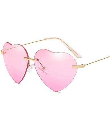 Semi-rimless Fashion Sunglasses Shaped Street - B - CT194XMUXMY $10.39