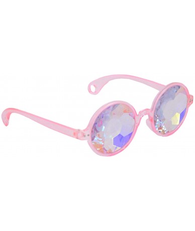 Sport Kaleidoscope Rave Glasses Rainbow Prism Sunglasses Goggles - Pink - C918NO3Y9Z3 $7.82