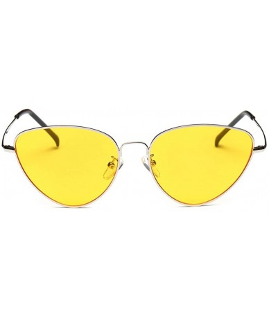 Square Sunglasses Polarized Protection Colorful - Yellow - CI18QIKTT5Q $9.14