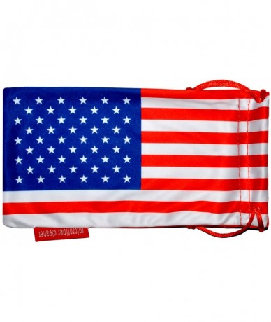 Rectangular Classic American Flag Sunglasses USA Patriot Colored Lens 4th of July - Flag_colored_frame_white - CI12NZ1MV4A $1...