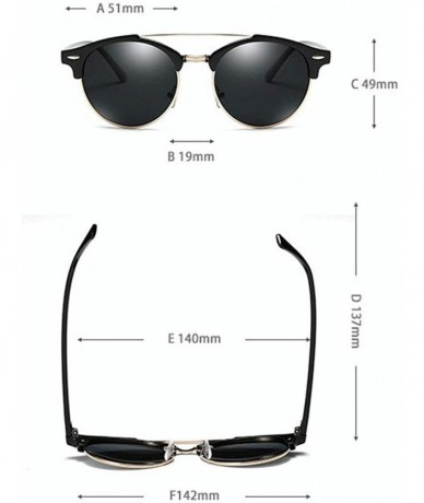 Round Custom Made Myopia Polarized Sunglasses Lady Double beam round Sun Glasses Male Goggles - C218SKINM6S $24.70