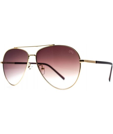 Aviator F070 Trendy Aviator - for Womens-Mens 100% UV PROTECTION - Gold-purplepink - C5192TGCTKA $14.12