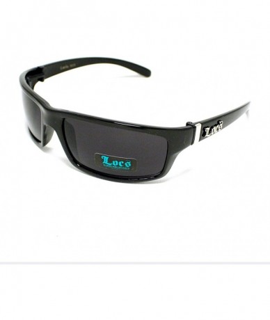 Rectangular Mens Locs Sunglasses Authentic Rectangular Frame Black - CQ11NYK6FV3 $10.43