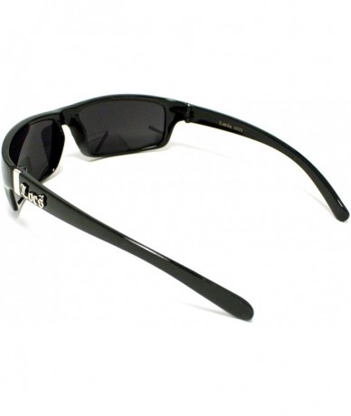 Rectangular Mens Locs Sunglasses Authentic Rectangular Frame Black - CQ11NYK6FV3 $10.43