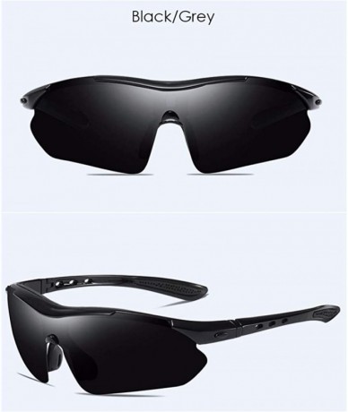 Aviator Outdoor riding sport polarized glare Sunglasses explosion-proof ultraviolet half-frame Sunglasses - A - CU18Q06WXQ5 $...