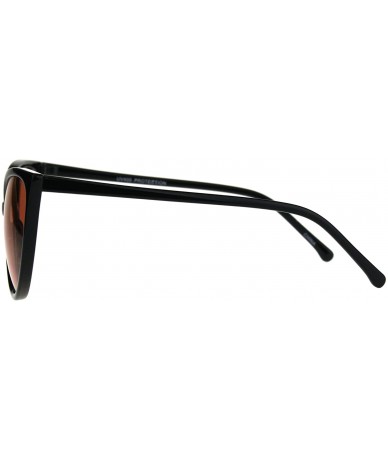 Cat Eye Womens Oversized Cat Eye Goth Pop Color Lens Plastic Sunglasses - Orange - C31808MT96D $8.61