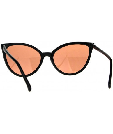 Cat Eye Womens Oversized Cat Eye Goth Pop Color Lens Plastic Sunglasses - Orange - C31808MT96D $8.61