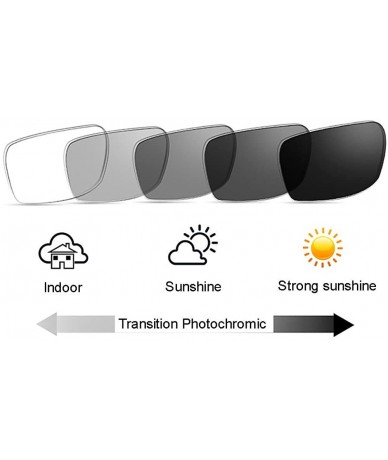 Oval Transition Photochromic Retro Square Horned Rim Half Frame Reading Glasses UV400 Sunglasses - Tortoise - CH18E85ORII $21.21