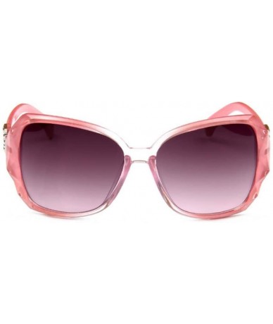 Square Star Glasses Women's Fashion Polarized Sunglasses Pink - Pink - CL190HMS487 $7.21